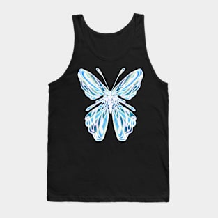 Fantasy Butterfly with Glowing Blue Wings Tank Top